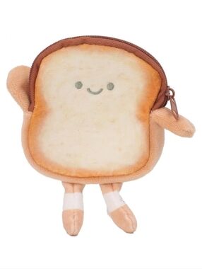 Plush Toast Coin Purse - NEW